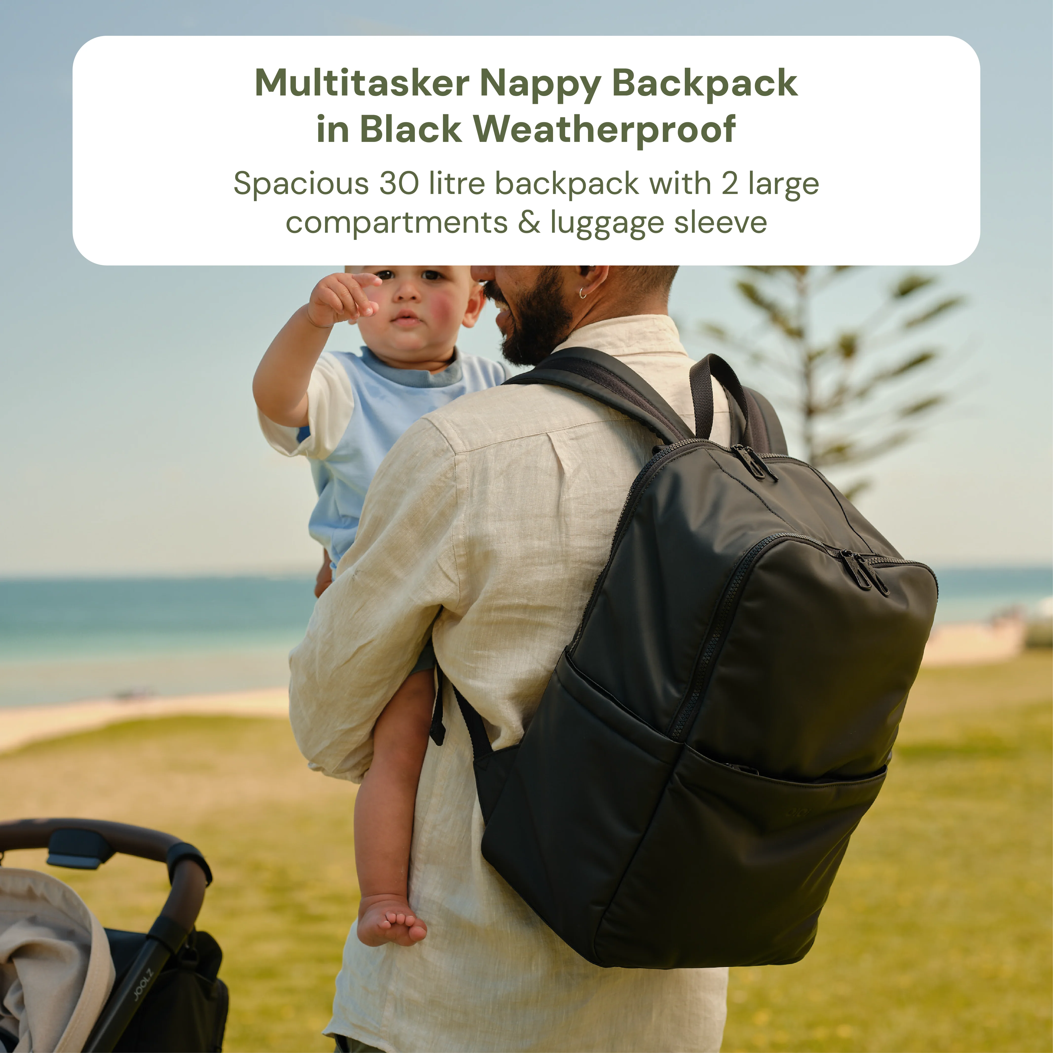 Baby & Toddler Nappy Bag Bundle – Weatherproof, Mediterranean & Gingham (PRE-ORDER FOR MAY DELIVERY) - Image 3