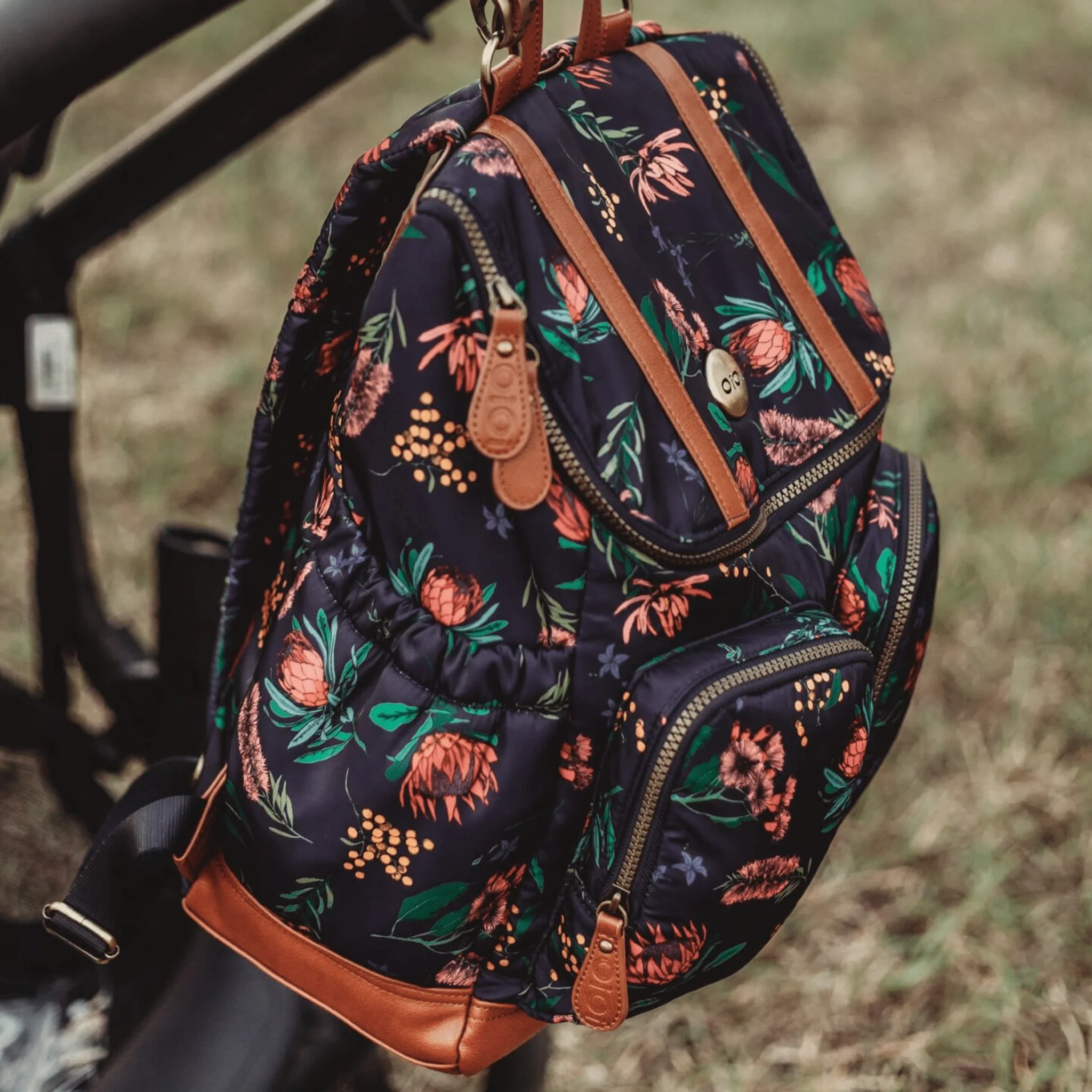 Signature Nappy Backpack - Botanical Floral Nylon - Image 8