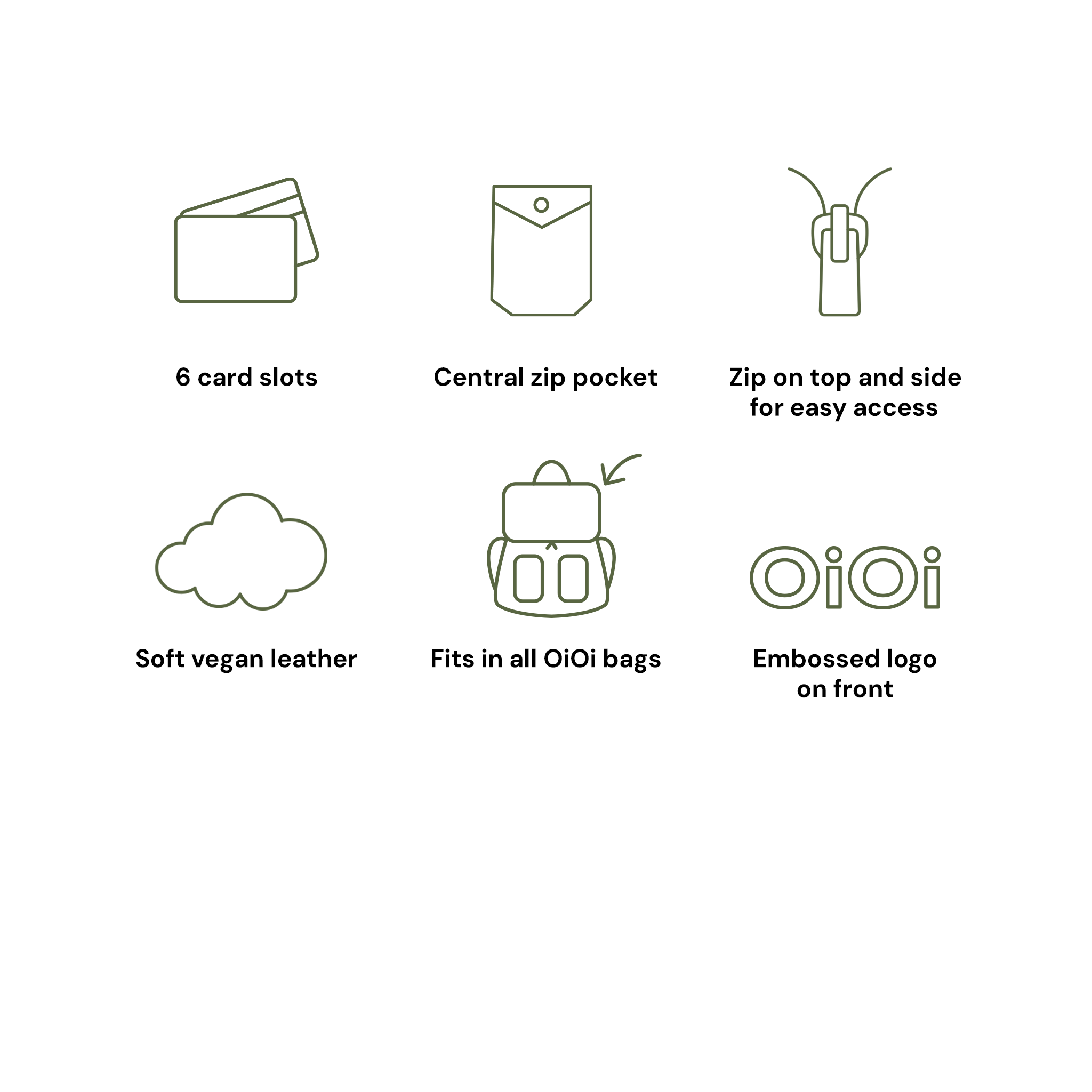 Card Wallet - Oat Vegan Leather - Image 4