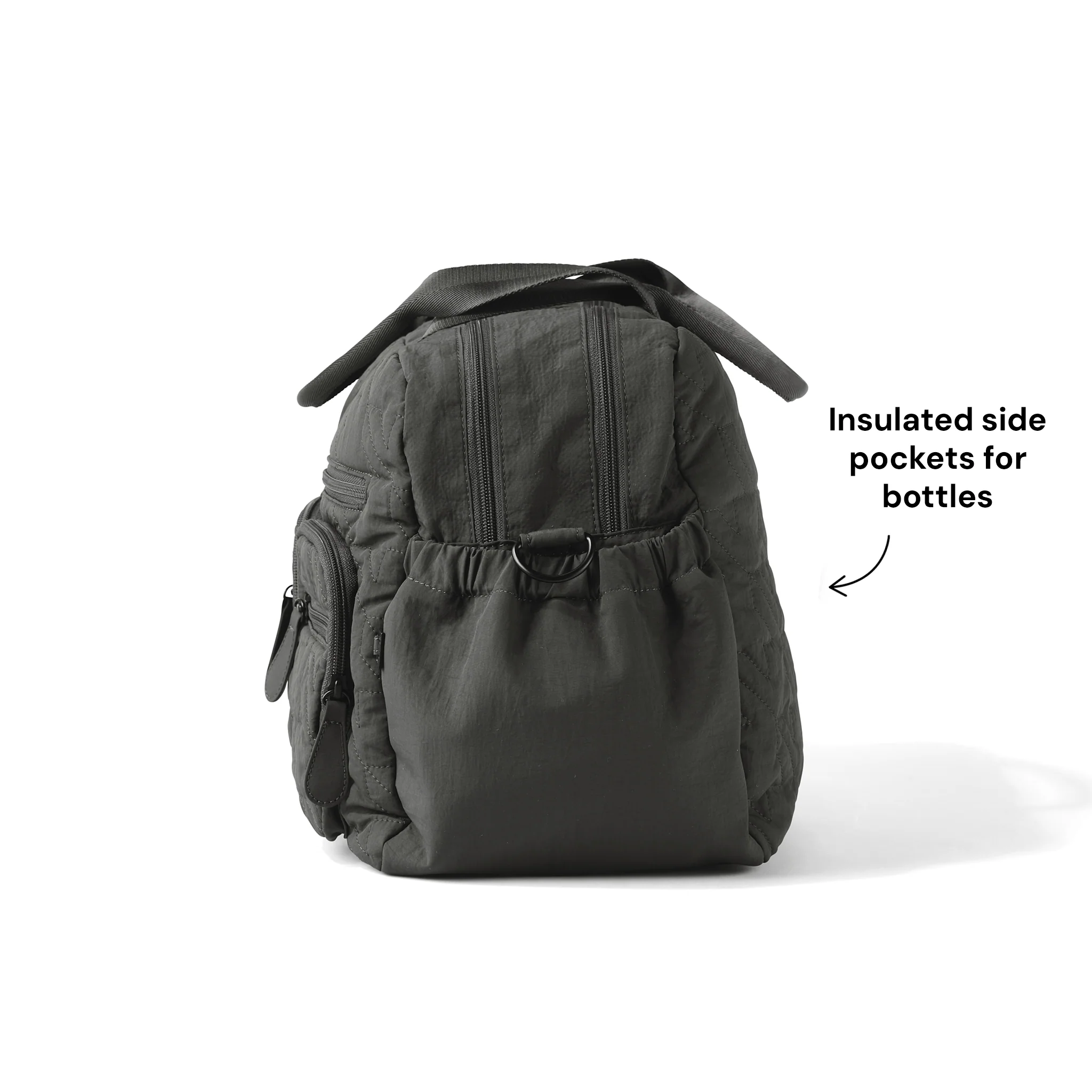 Carry All Nappy Bag - Olive Houndstooth Quilt - Image 10
