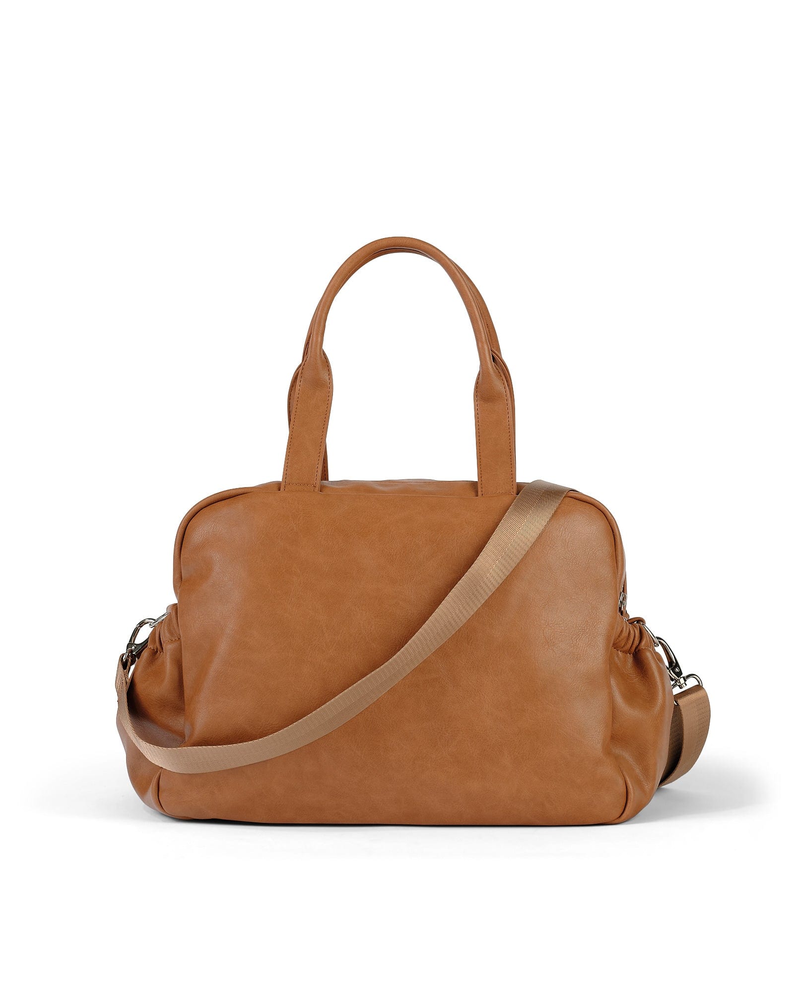 Carry All Nappy Bag - Tan Vegan Leather - Image 10