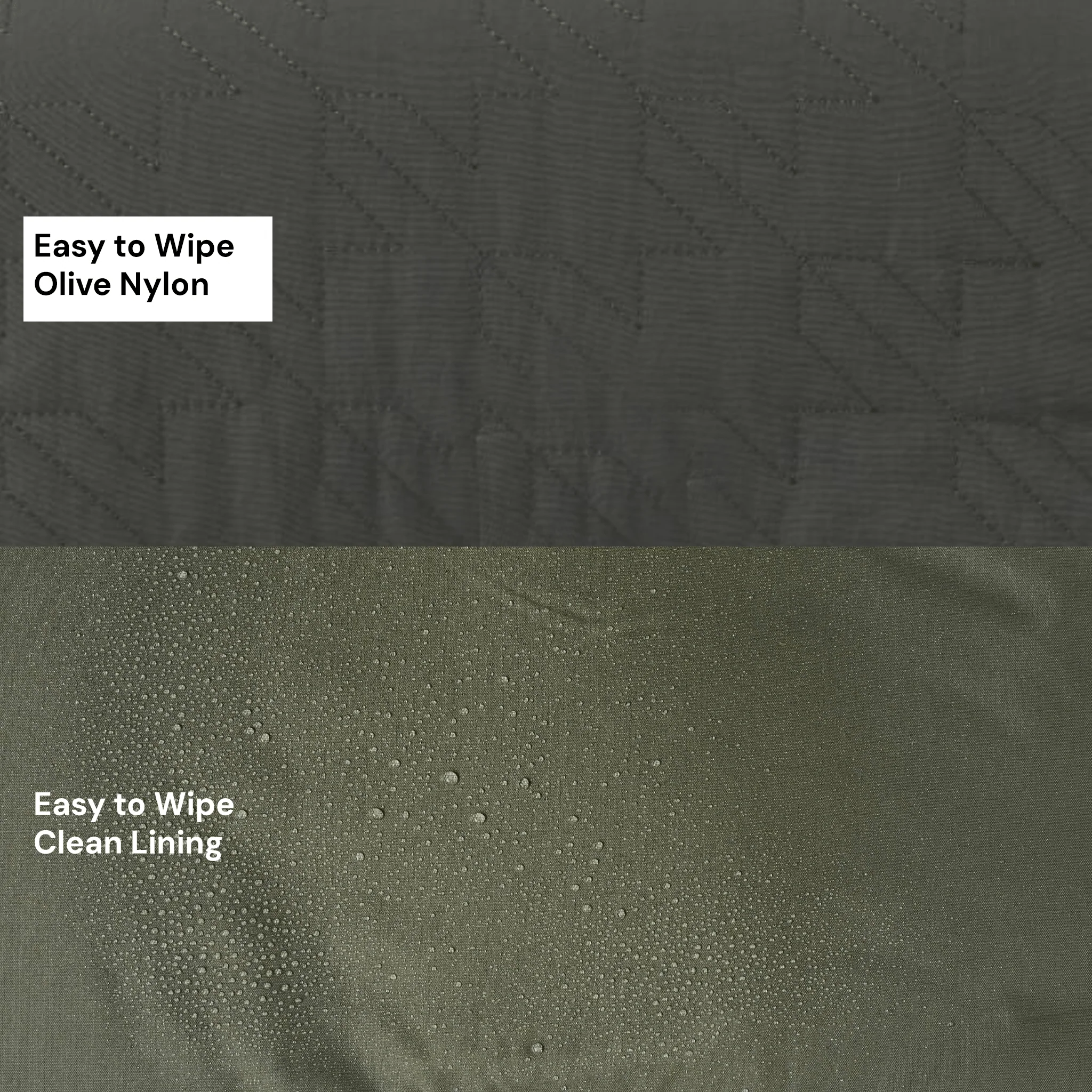 Change Mat Clutch - Olive Houndstooth Quilt - Image 3