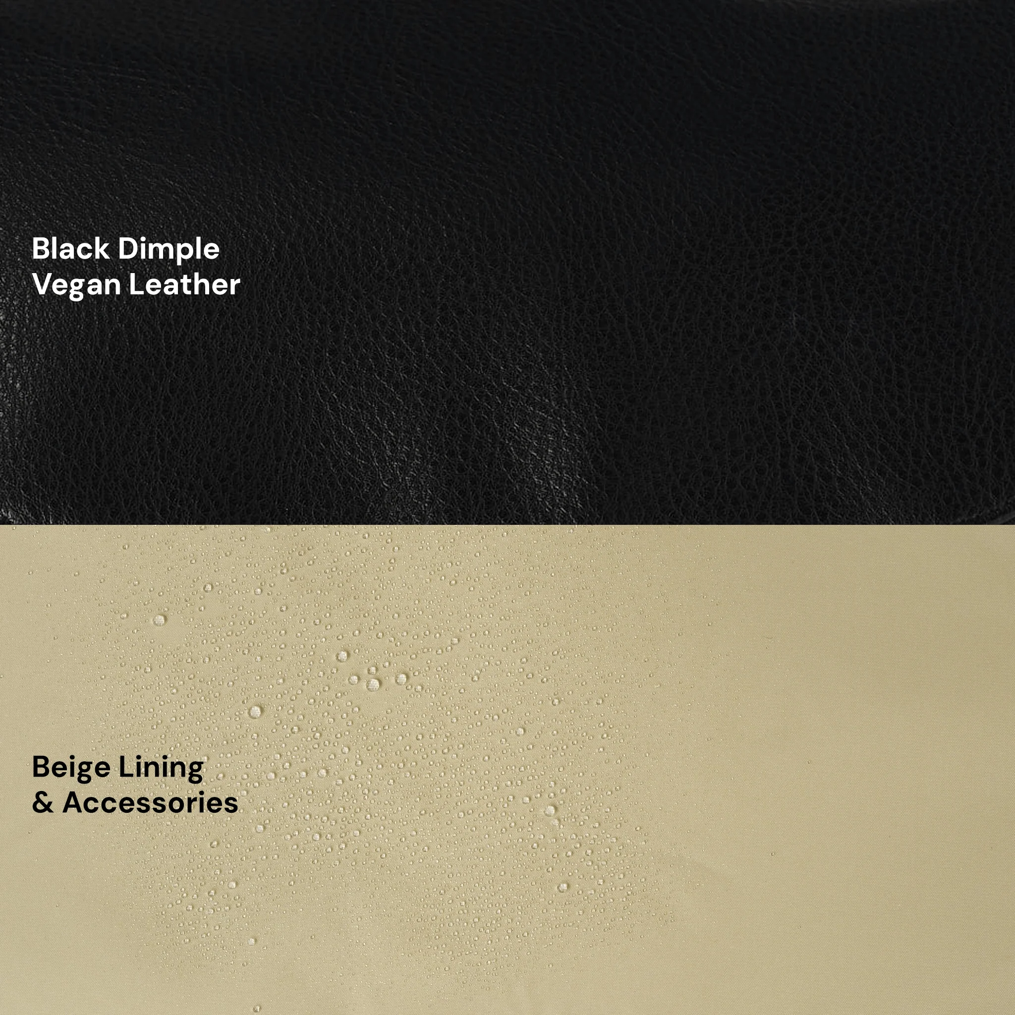 Signature Nappy Backpack - Black Dimple Vegan Leather - Image 12