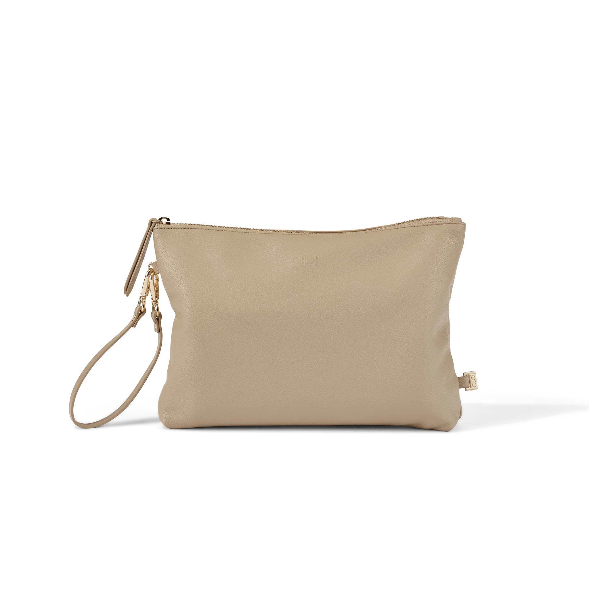 Nappy Changing Pouch - Oat Vegan Leather - Image 5
