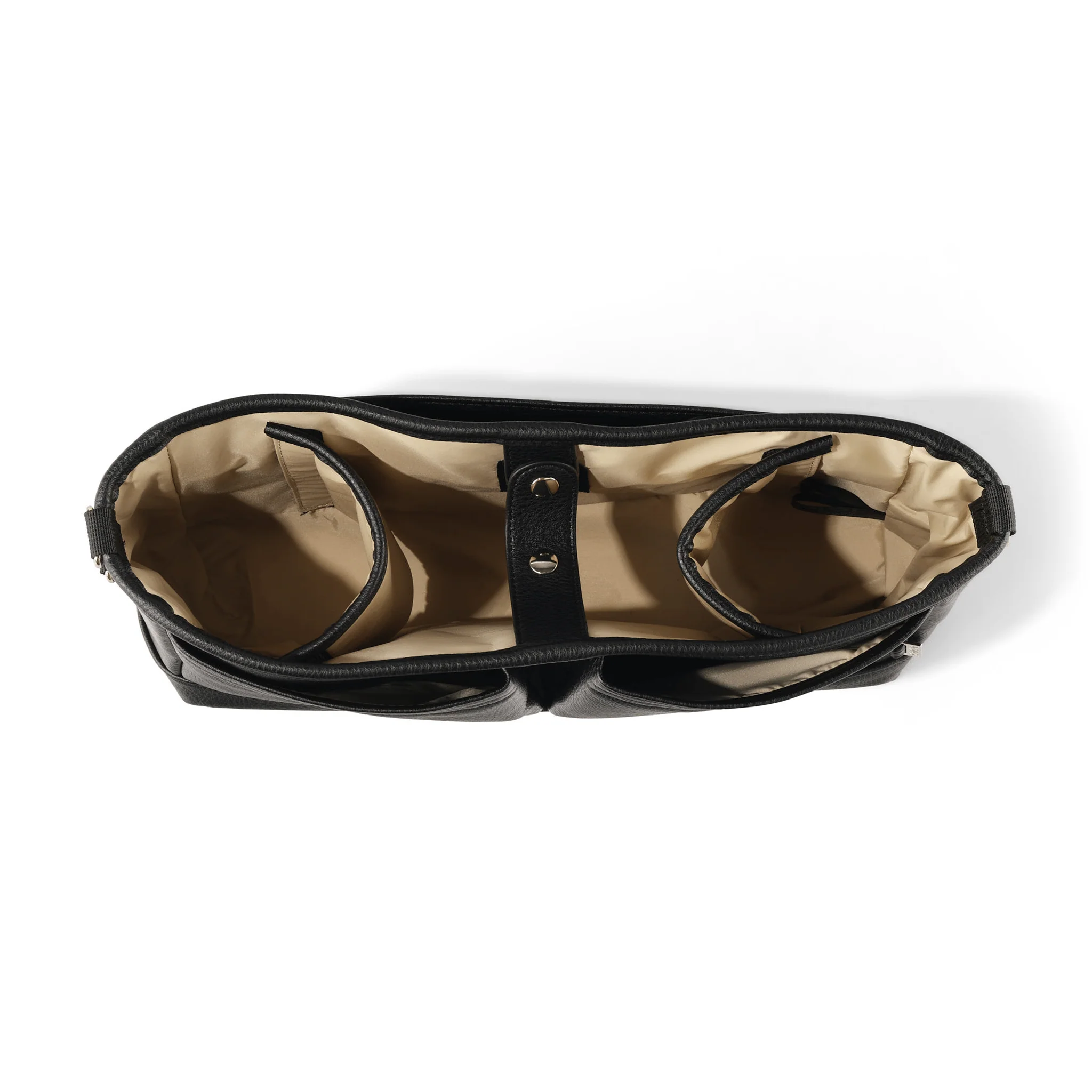 Signature Pram Caddy - Black Dimple Vegan Leather - Image 6