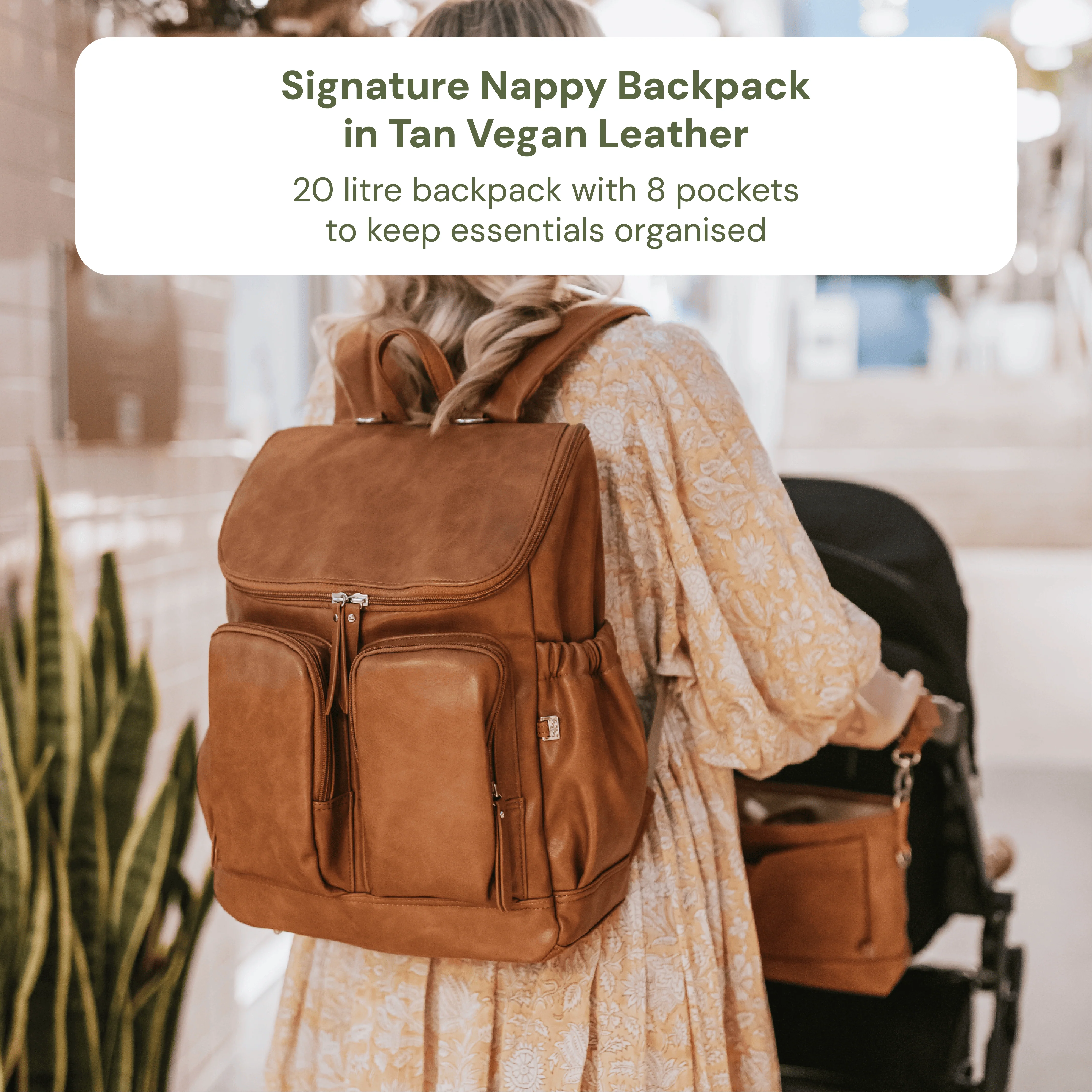 First Time Parent Nappy Bag Bundle - Tan & Moroccan - Image 3