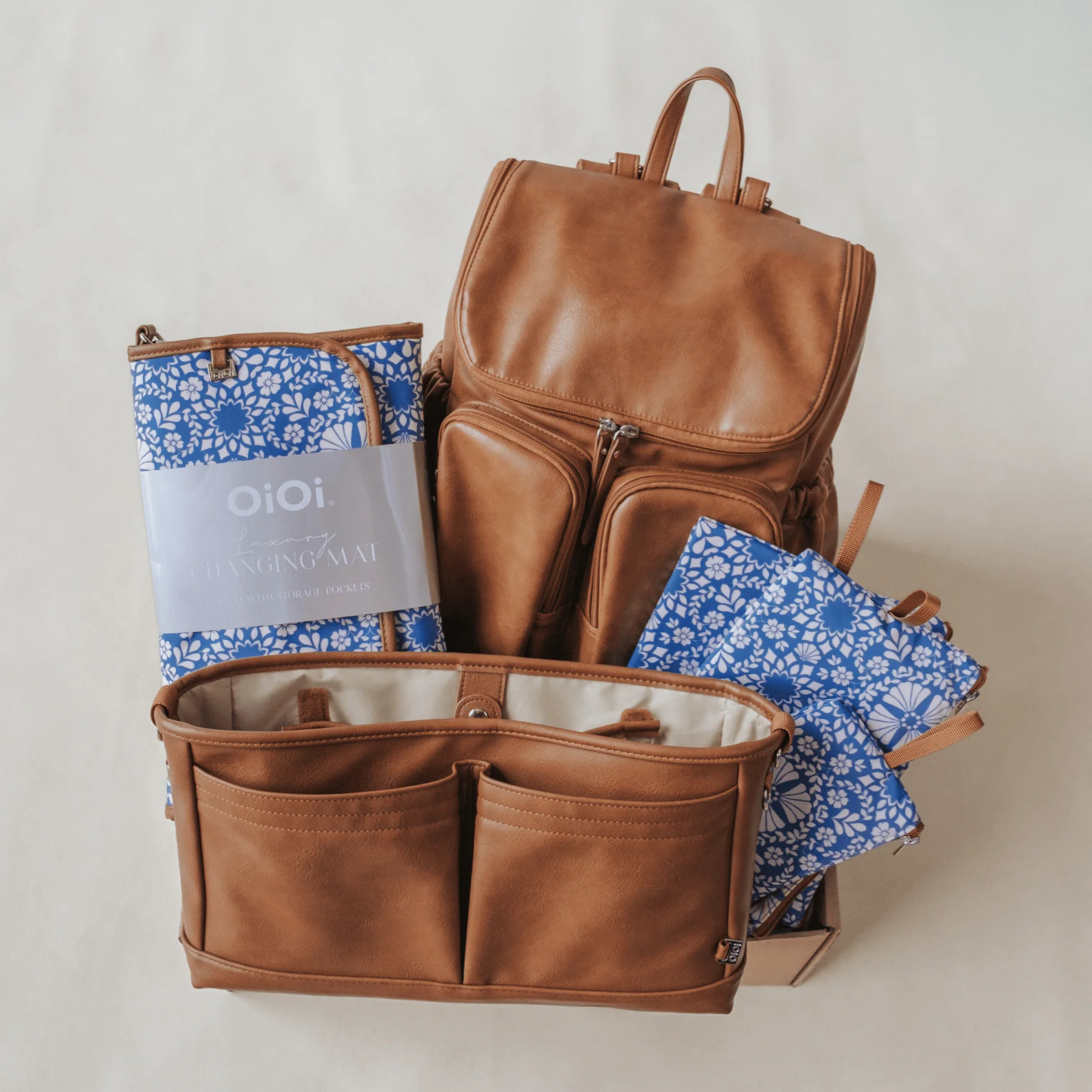 First Time Parent Nappy Bag Bundle - Tan & Moroccan - Image 7