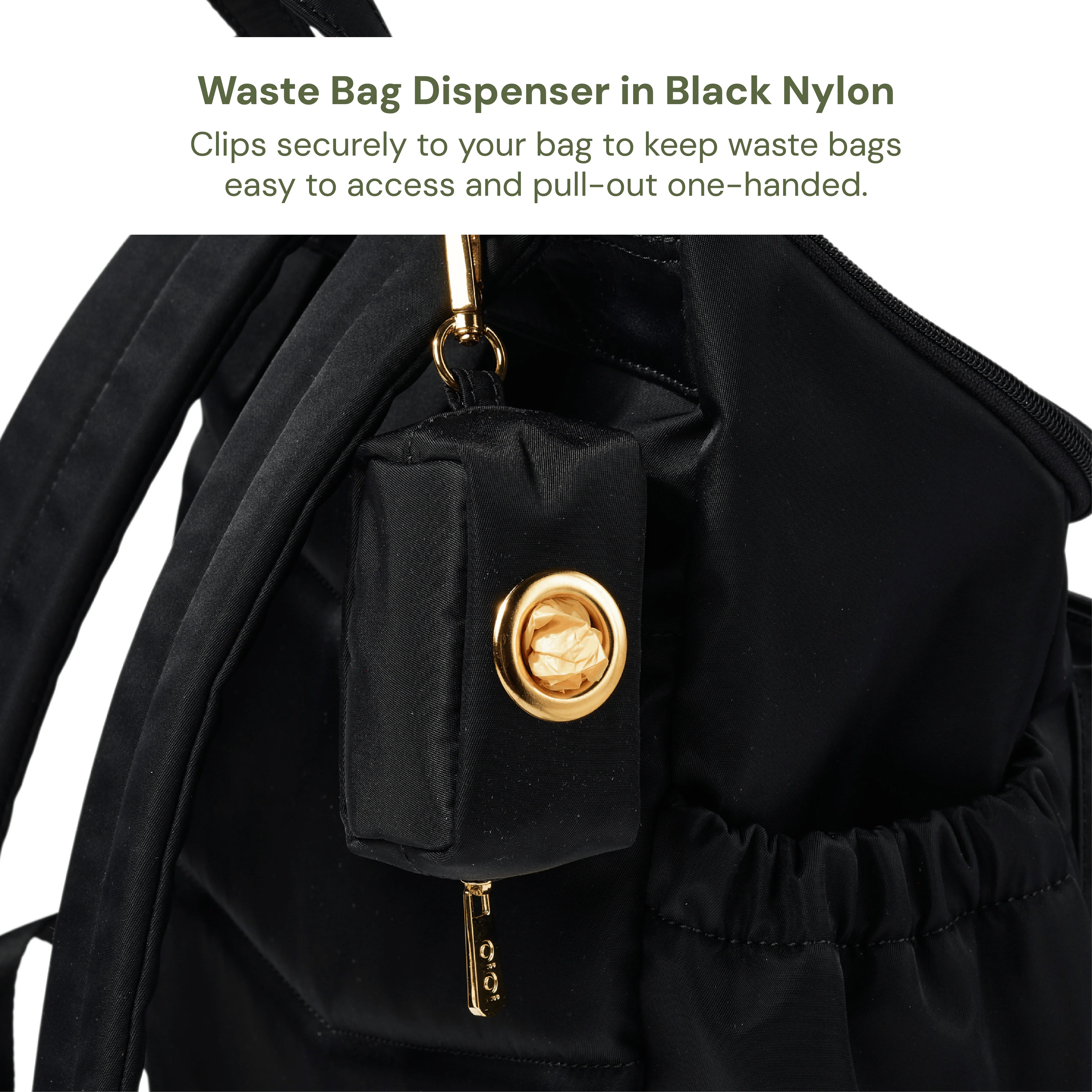 Nappy Bag Organisation Kit – Blue Check & Black Nylon (PRE-ORDER FOR MAY DELIVERY) - Image 5