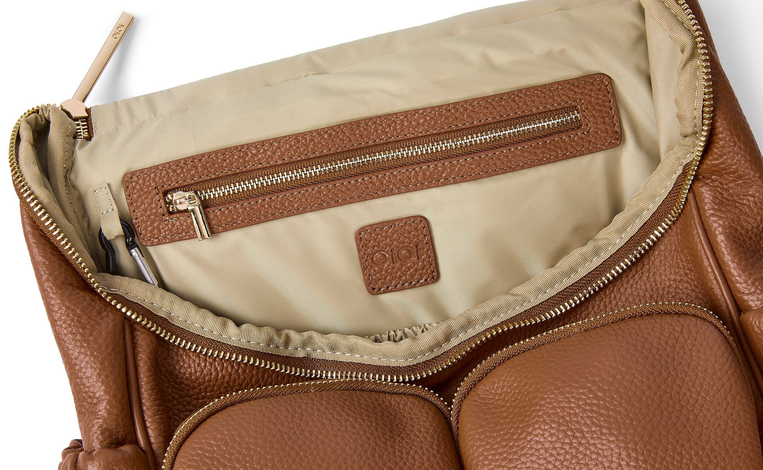 Signature Nappy Backpack - Terracotta Genuine Leather - Image 9