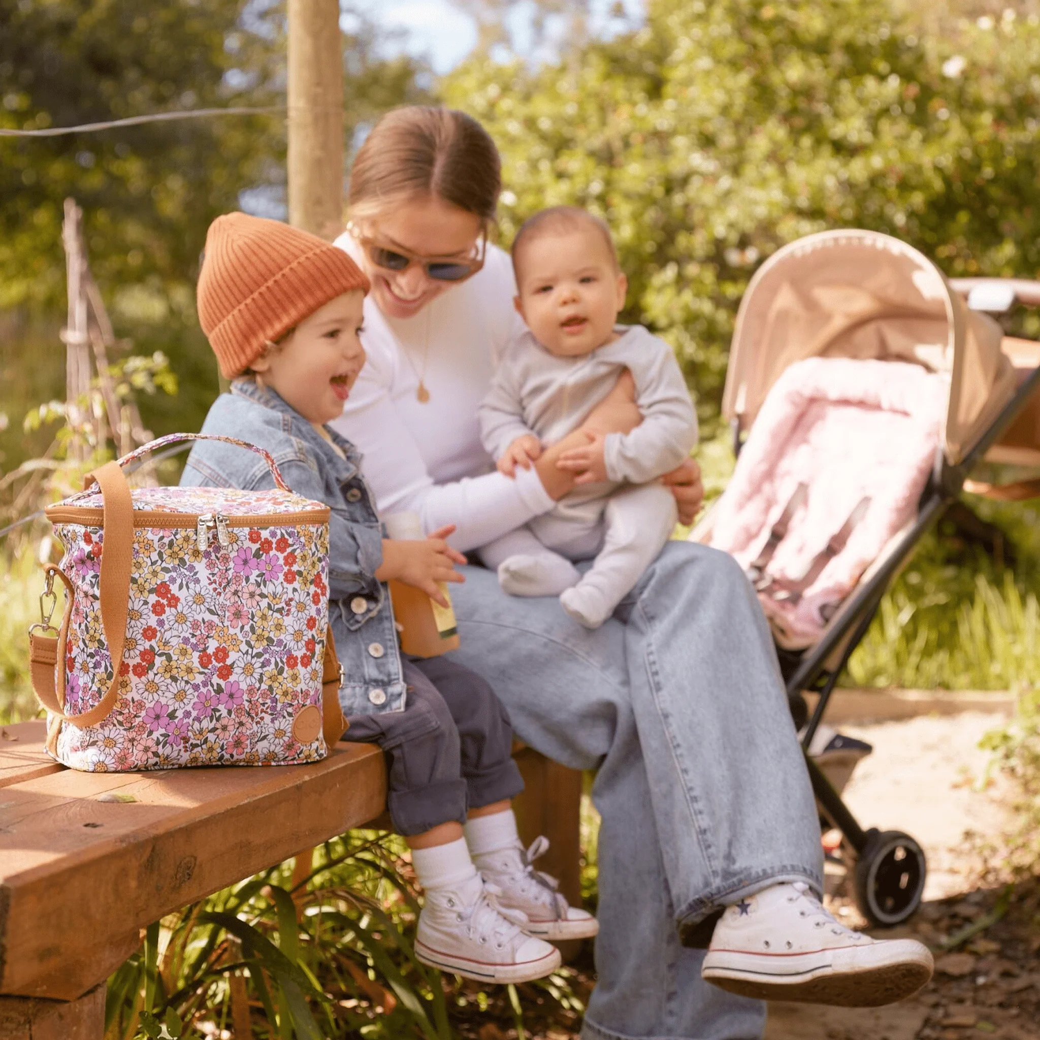 Midi Insulated Lunch Bag/Pumping Bag - Daisy - Image 4