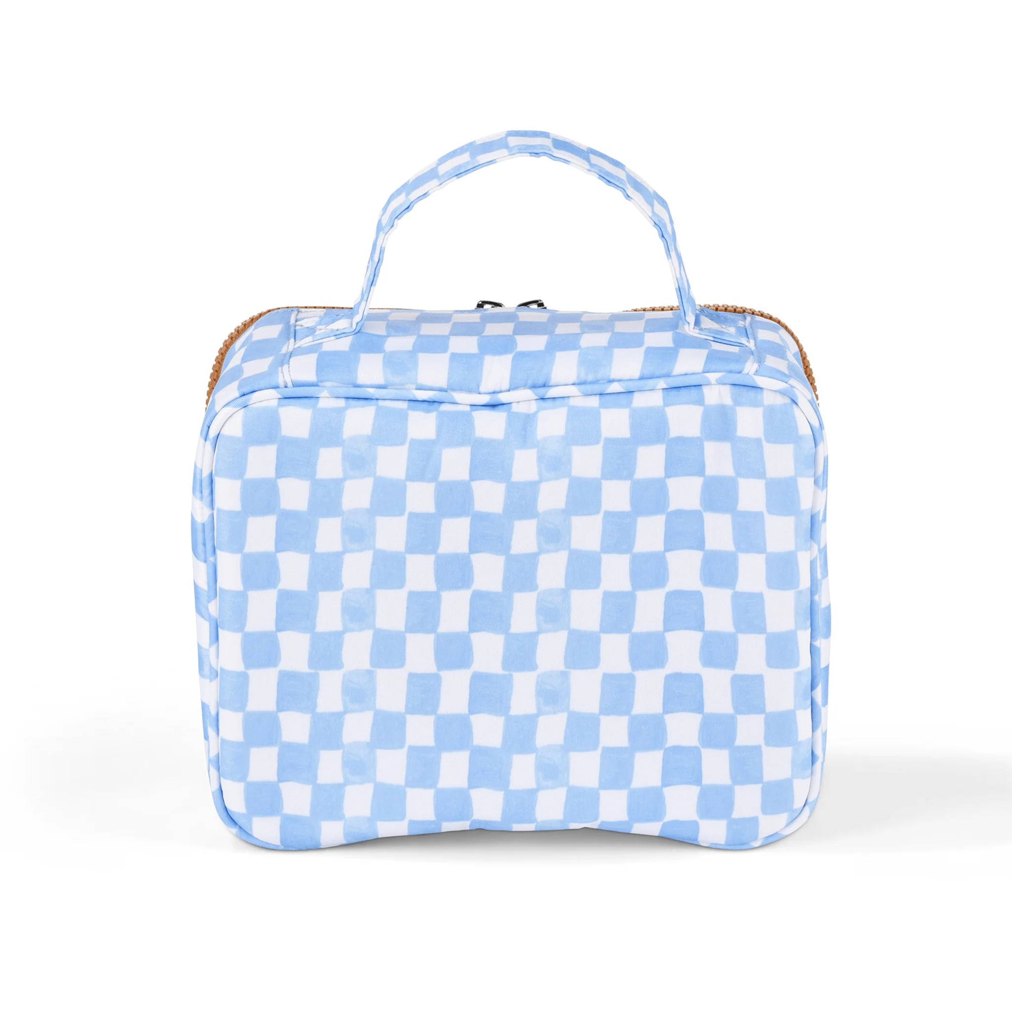 Mini Insulated Lunch Bag/Pumping Bag - Blue Check - Image 5