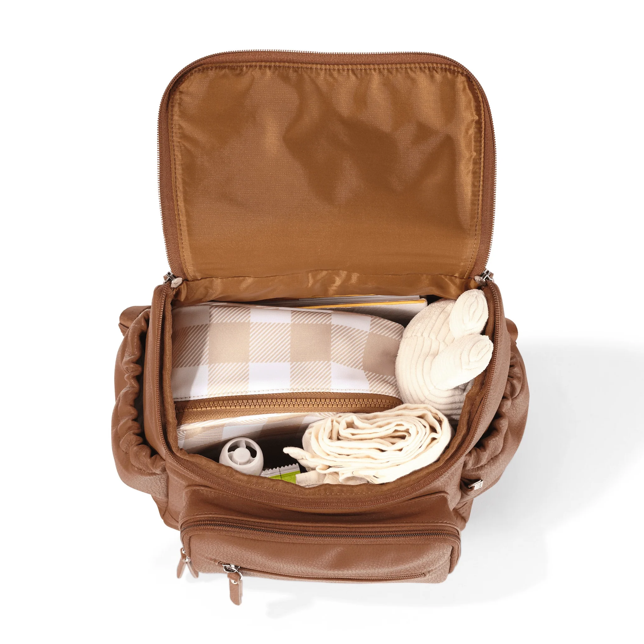 Signature Mini Backpack 2.0 - Chestnut Brown Vegan Leather - Image 7