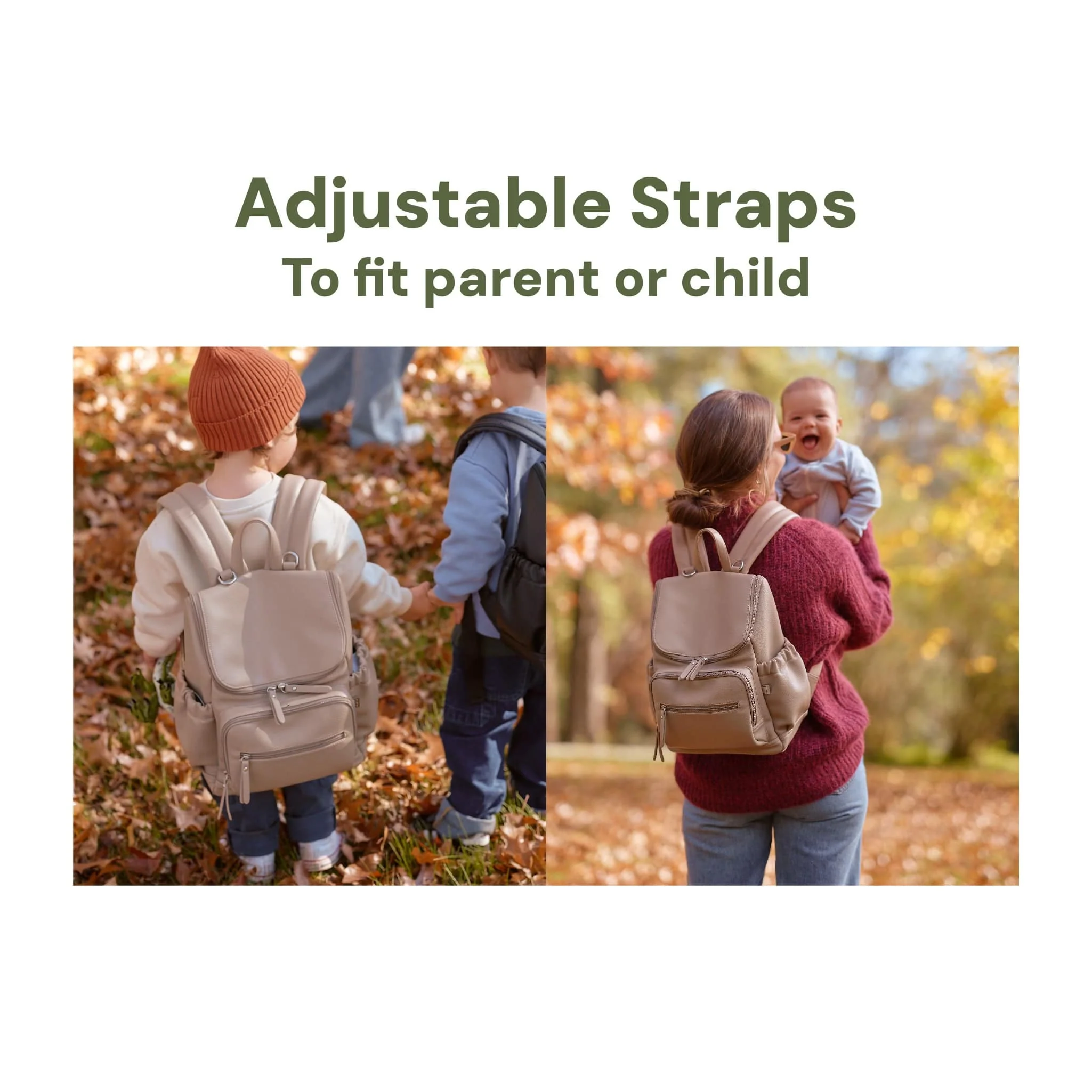 Signature Mini Backpack 2.0 - Oat Vegan Leather - Image 7