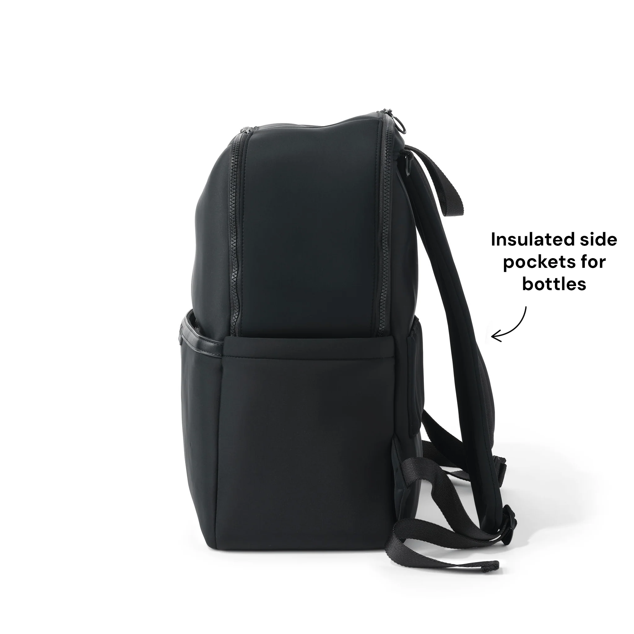 Multitasker Nappy Backpack - Black Neoprene - Image 9