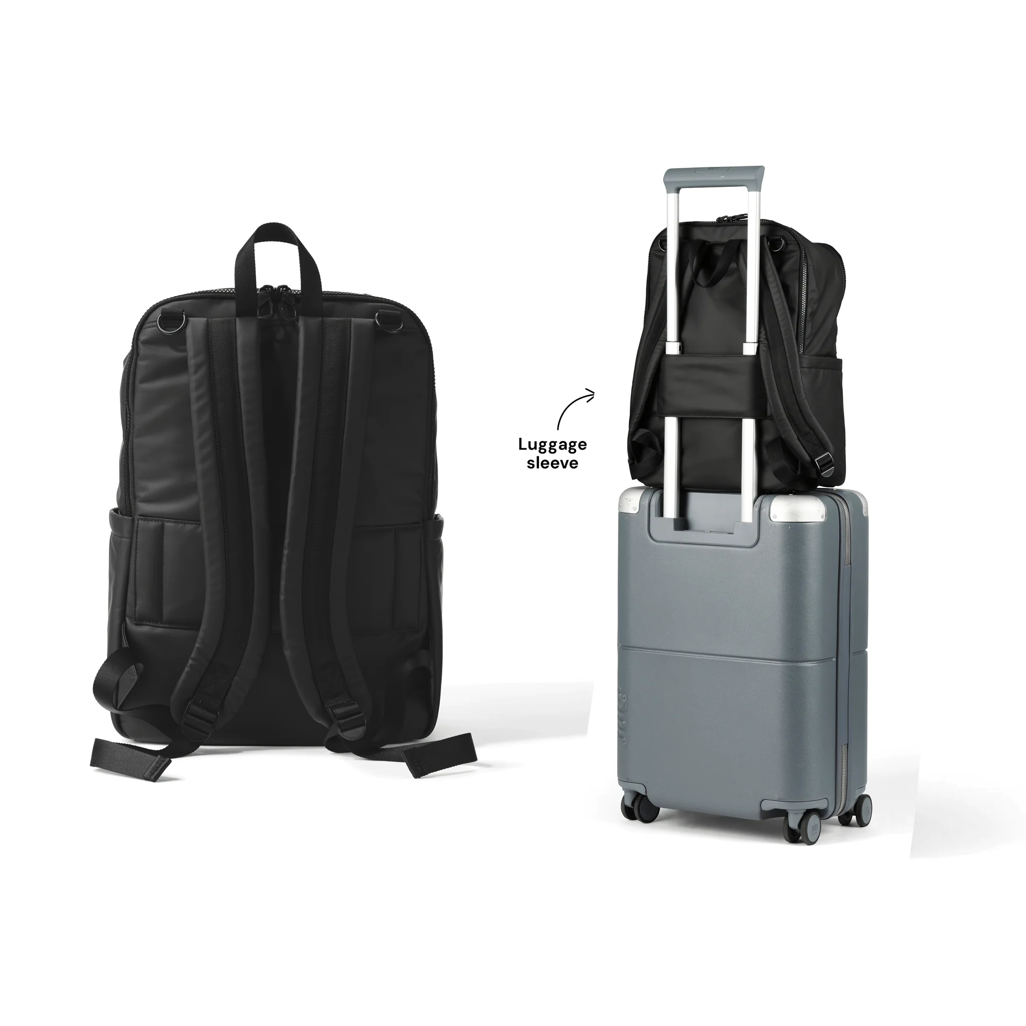 Multitasker Nappy Backpack - Black Weatherproof - Image 5