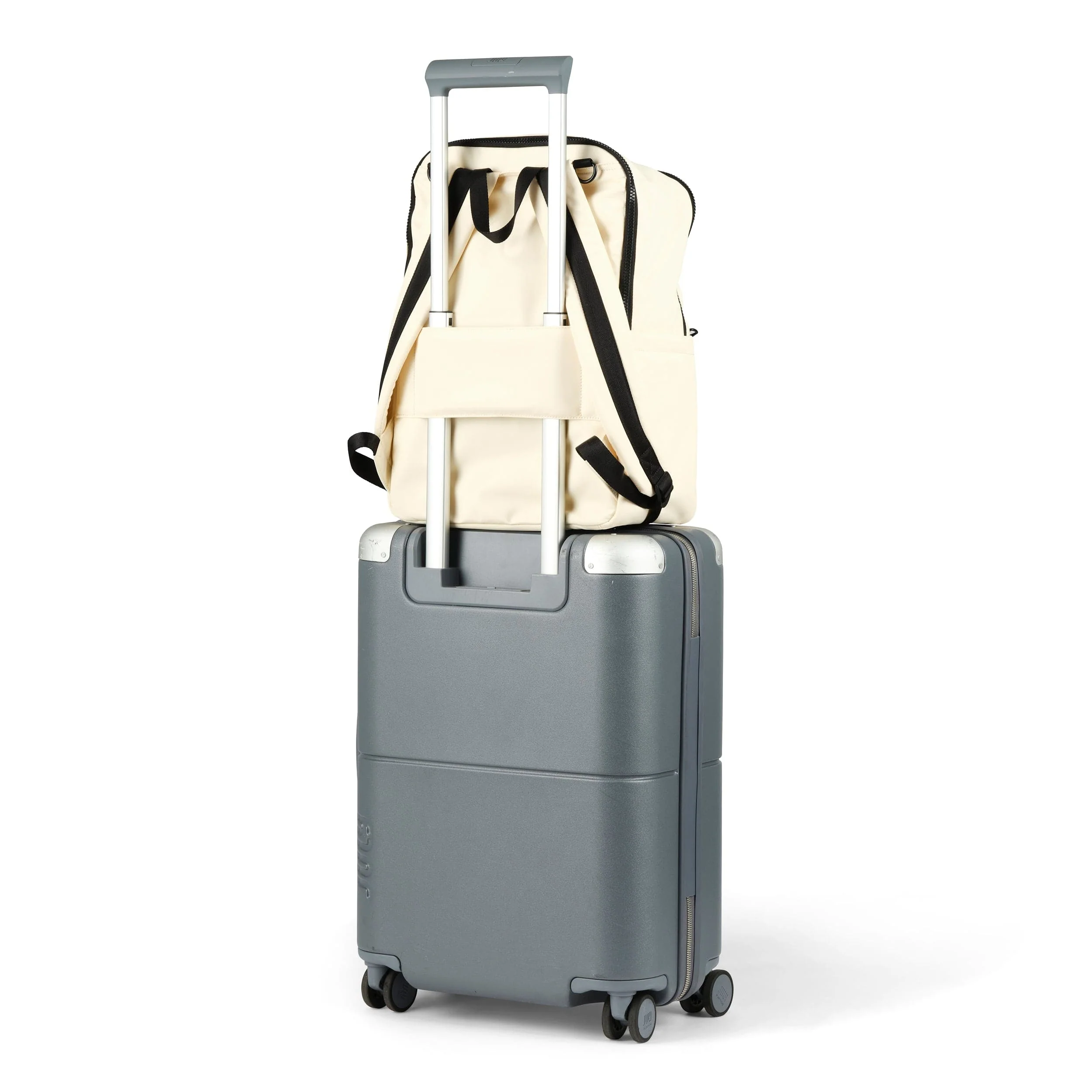 Multitasker Nappy Backpack - White Weatherproof - Image 6