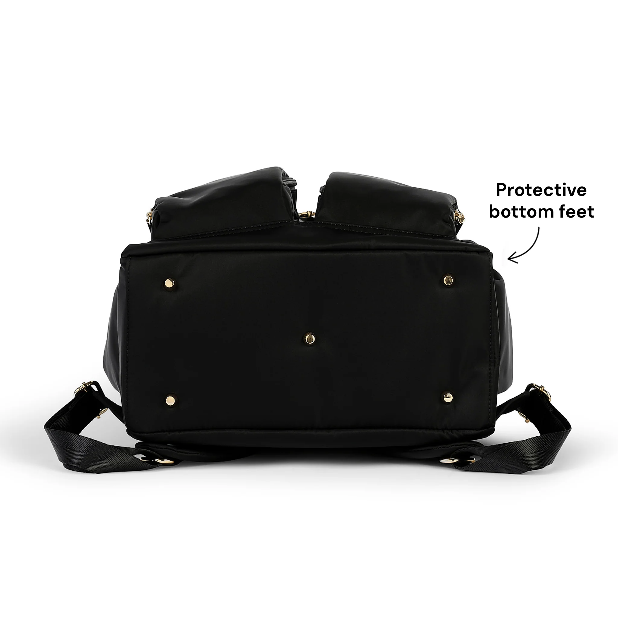 Signature Nappy Backpack - Black Nylon - Image 8