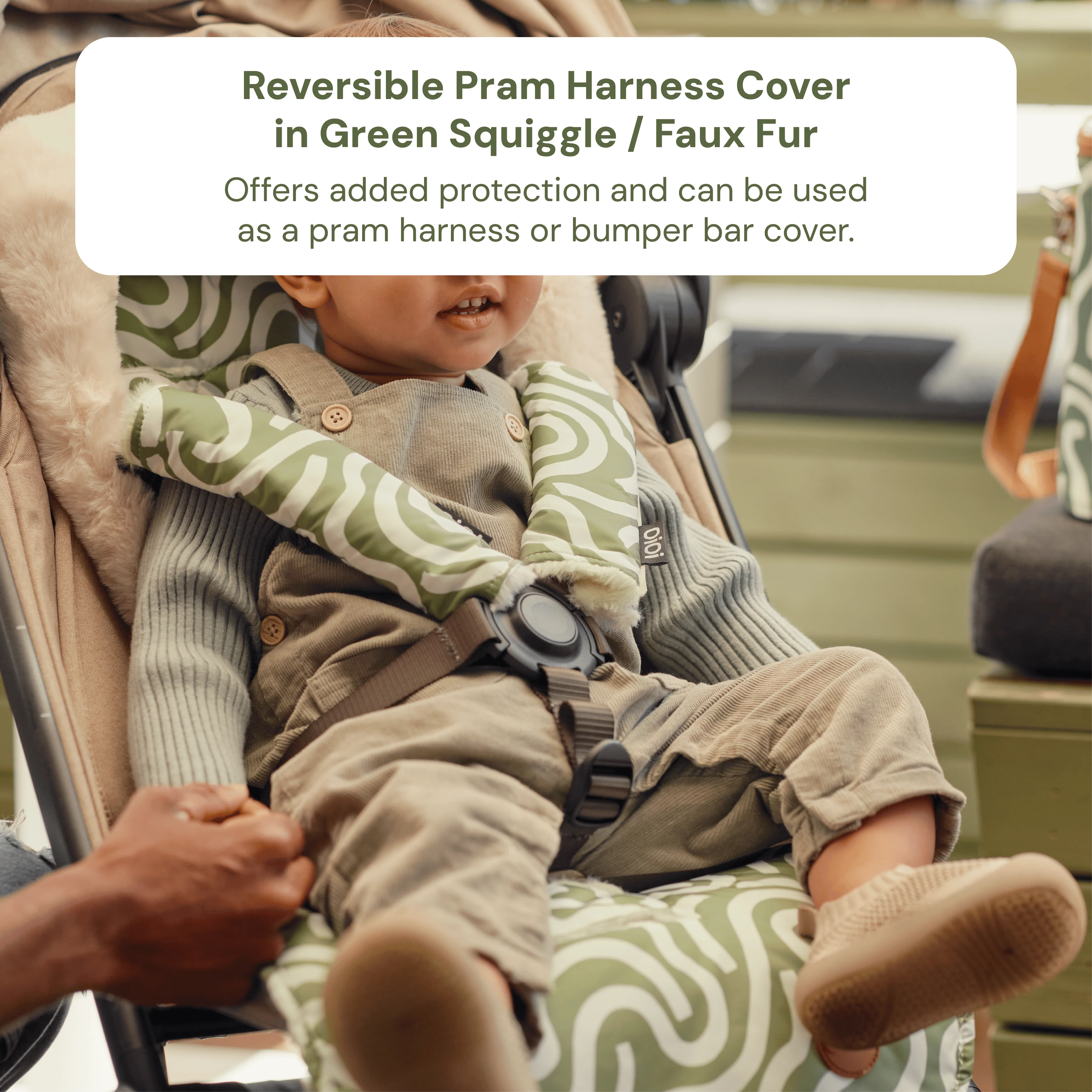 Pram Makeover Bundle - Chestnut & Green Squiggle (PRE-ORDER FOR MAY DELIVERY) - Image 5