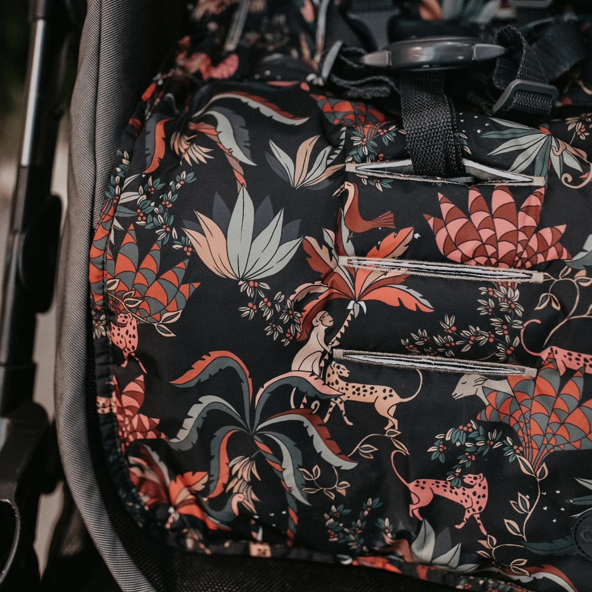 Reversible Pram Liner - Jungle (PRE-ORDER FOR MAY DELIVERY) - Image 3