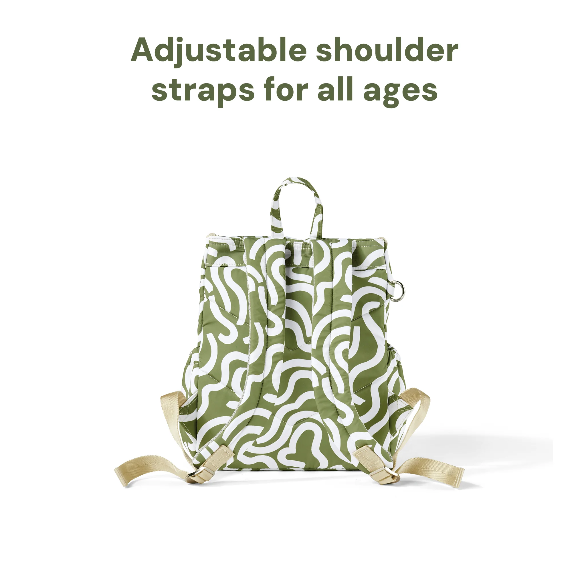 Signature Kids Backpack - Green Squiggle - Image 6
