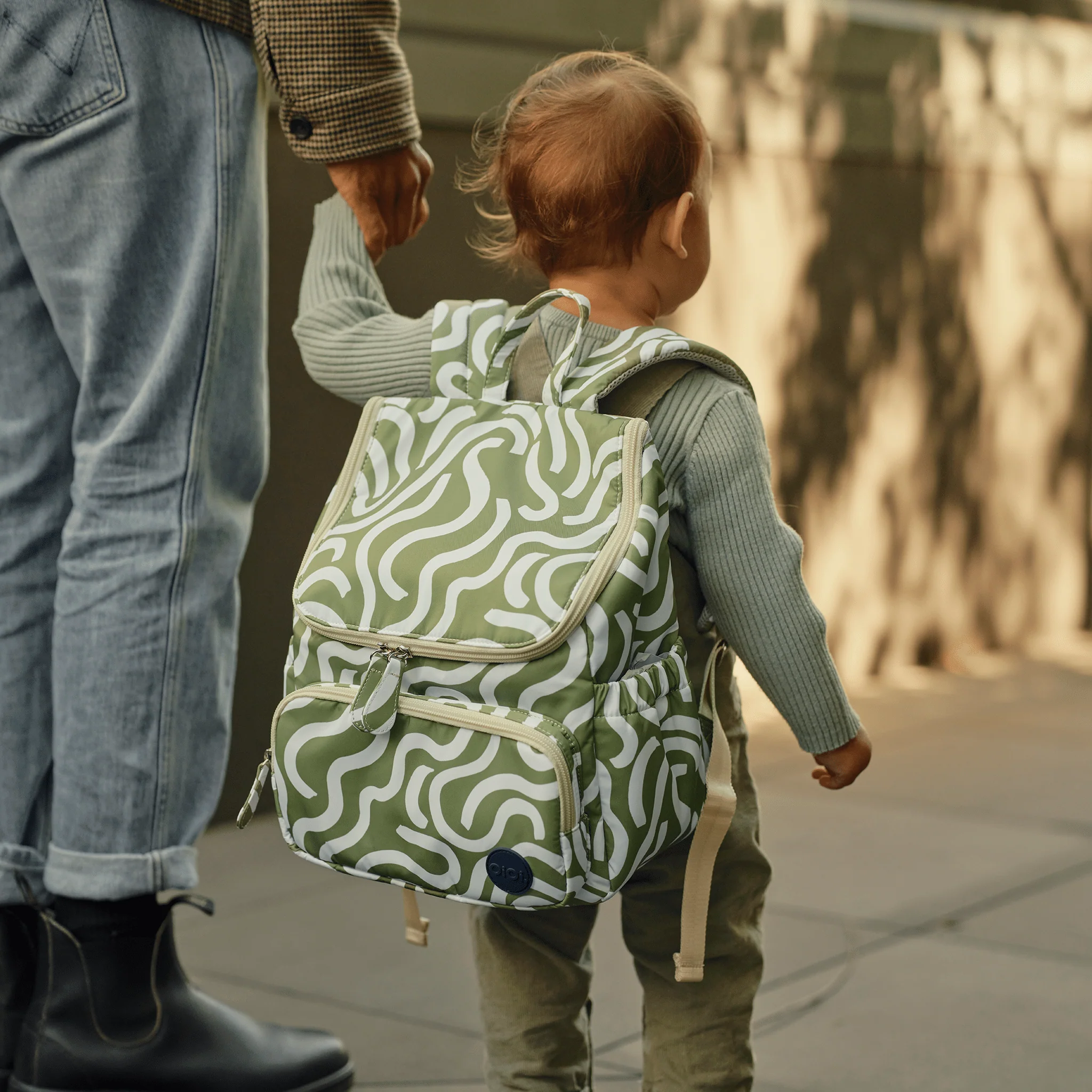 Signature Kids Backpack - Green Squiggle - Image 7