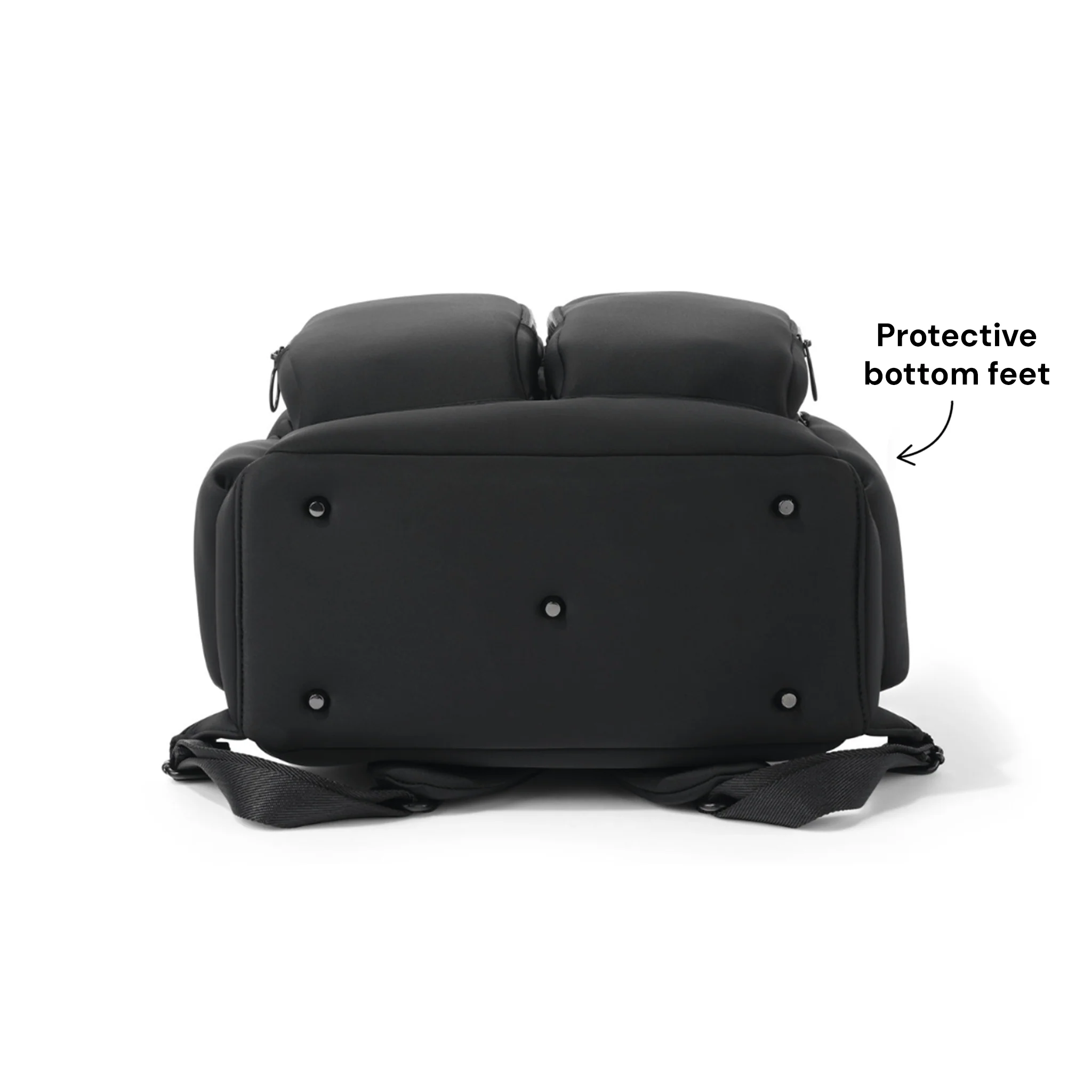 Signature Nappy Backpack - Black Neoprene - Image 8