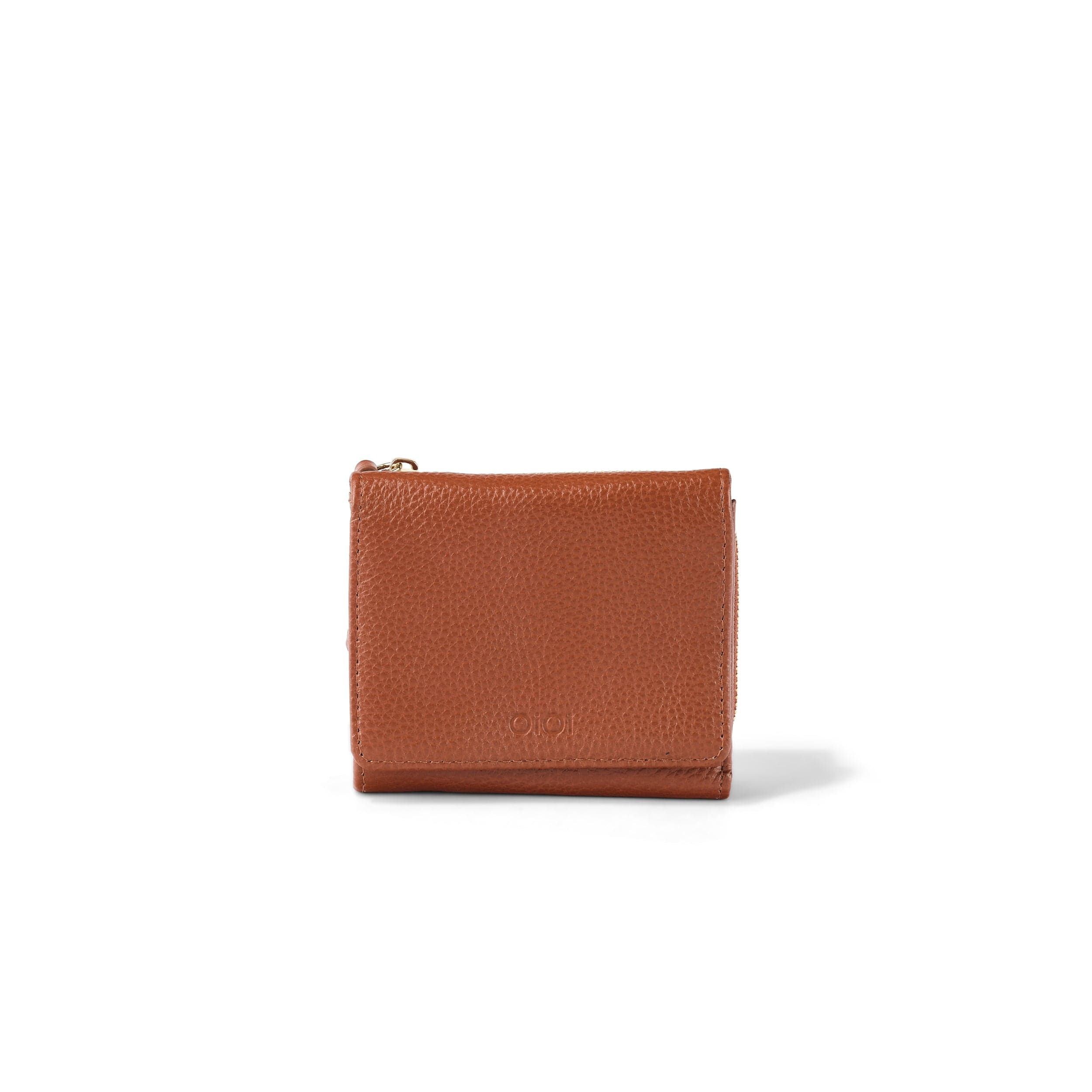 Trifold Wallet - Terracotta Genuine Leather