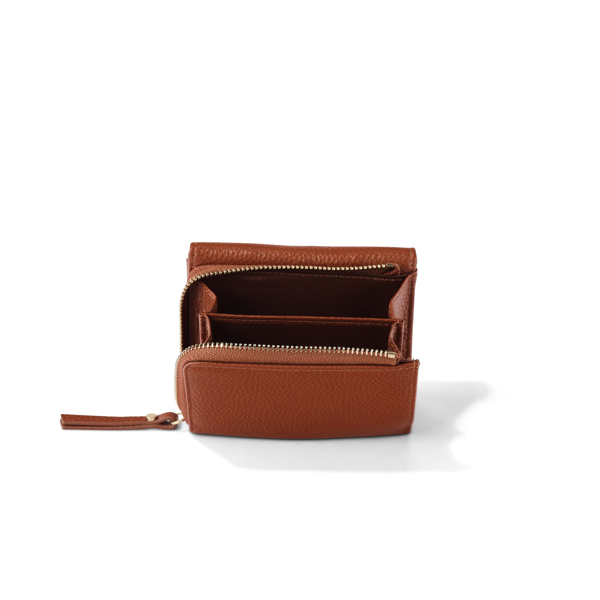 Trifold Wallet - Terracotta Genuine Leather - Image 3