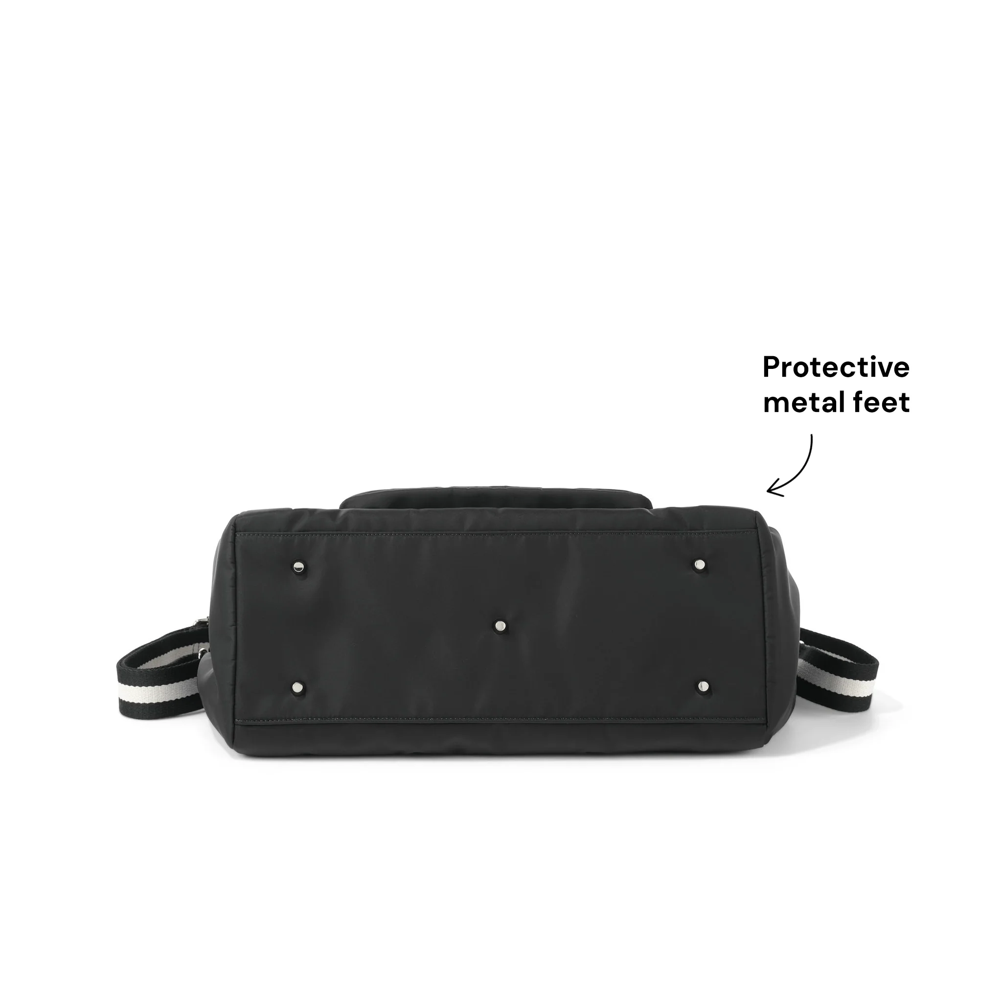Triple Tote Nappy Bag - Black Nylon - Image 4