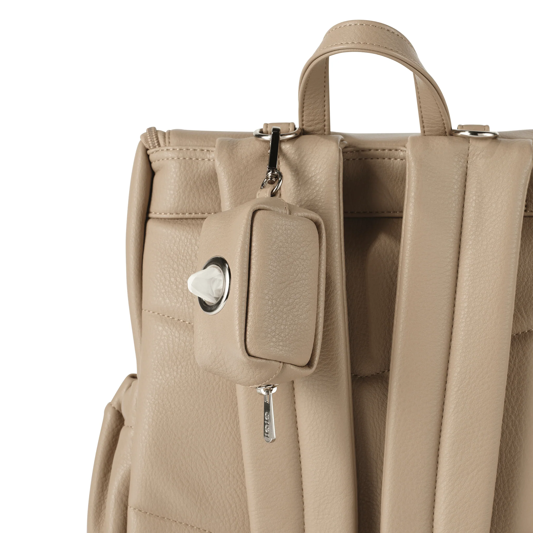 Waste Bag Dispenser - Oat Vegan Leather - Image 3